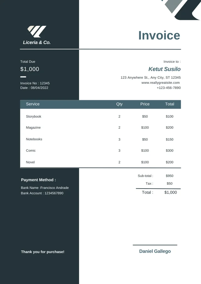 Blue Minimal template preview